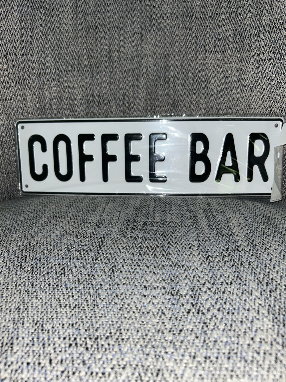 Clear Acrylic COFFEE BAR Wall Sign - Raised Lettering